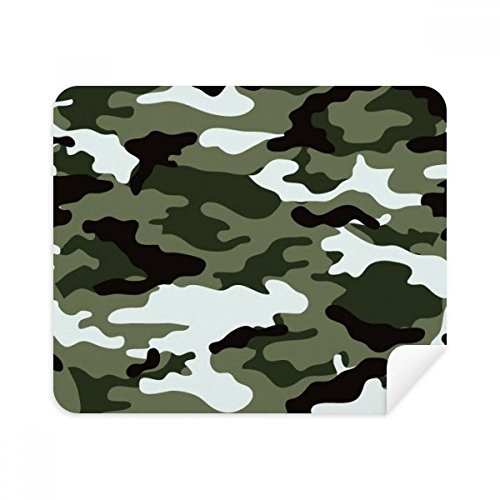 Camouflage Line Art Grain Illustration Pattern Cleaning Cloth Screen Cleaner 2pcs Suede Fabric