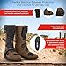 MSR Waterproof Adventure Motorcycle Boots – Men’s Brown Full-Grain Leather Riding Boots with Te-Por Waterproof Membrane, Injection-Molded Protection, Steel Shank & Anti-Slip Rubber Sole – Size 12 Medium