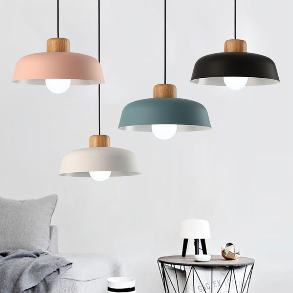 Lampada A Sospensione Minimalista Per Isola Cucina Con Paralume