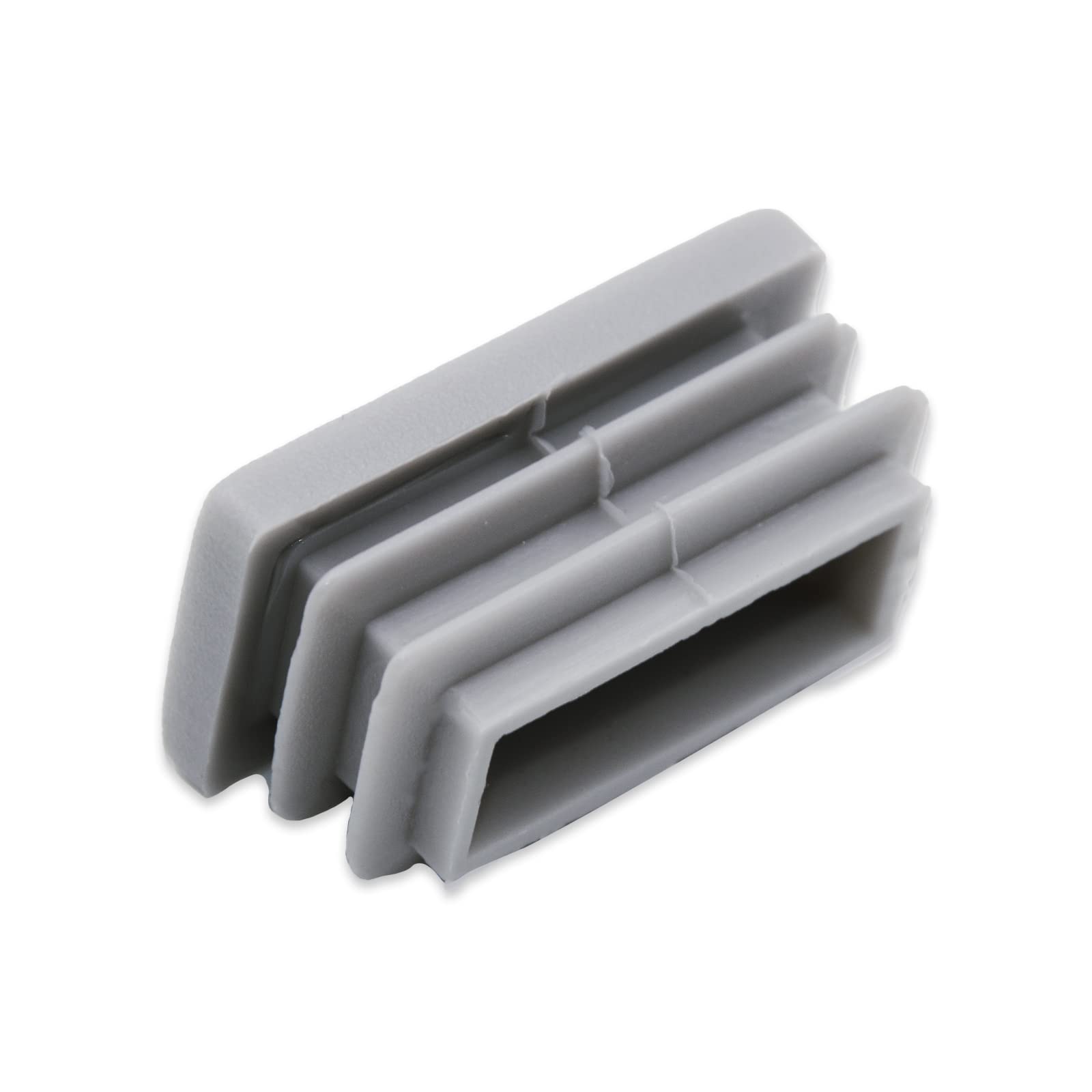 Uxcell 32 Pcs 1 1/2 X 1 Pulgada Tapones De Extremo Rectangulares Para Postes De Tubo Metálico