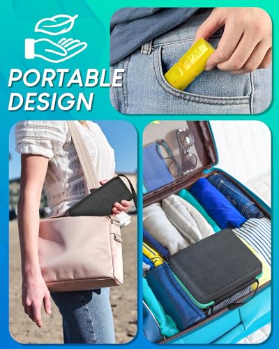 Image of Monthly Pill Organizer 2 Times a Day, with Portable Hard Shell, Pill Cutter, 31-DayBox, Plastic Opening Pick, Monthly & Weekly Stickers, Convenient MedicationManagement