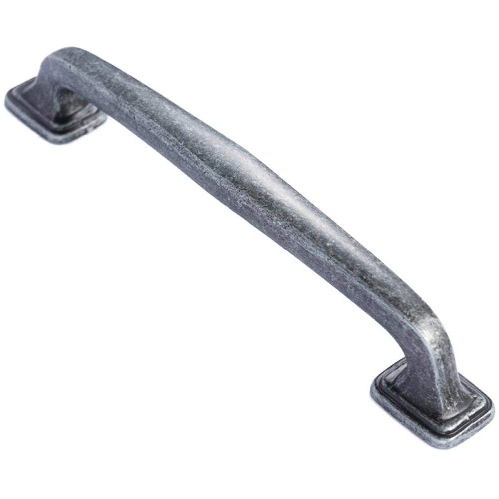 Stnyanxd Ancient Silver Antique Cabinet Drawer Handles 2Pcs Small Retro Cupboard Wardrobe Door Pulls Bronze Zinc Alloy(Ancient Silver)