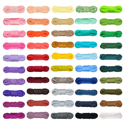 WEREWOLVES 50 Colors Paracord Combo Kit, Parachute 10 Feet Each Rope