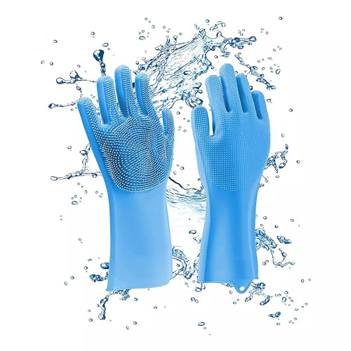UCRAVO Magic Dishwashing Cleaning Sponge Scrubbing Gloves Food Grade Silicone Dishwashing, Carwash, Pet Bathing, Multi-Purpose Cleaning Gloves Pet Bath Massage Gloves, Anti-Bite Hand Guard (B0D4MGVBST) Amazon Price History, Amazon Price Tracker