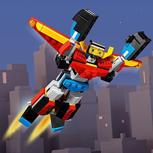 LEGO® Creator 3’ü 1 Arada Süper Robot 31124-7 Yaş ve Üzeri için Oyuncak Robot, Jet Uçağı ve Ejderha