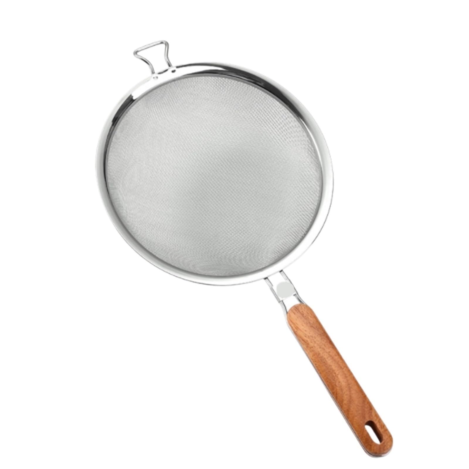 Espumadera, Cuchara Ranurada Colador De Pasta Cesta De Cocina Herramientas De Cocina Mango De Madera Antiescaldado Cuchara Coladora(42cm)