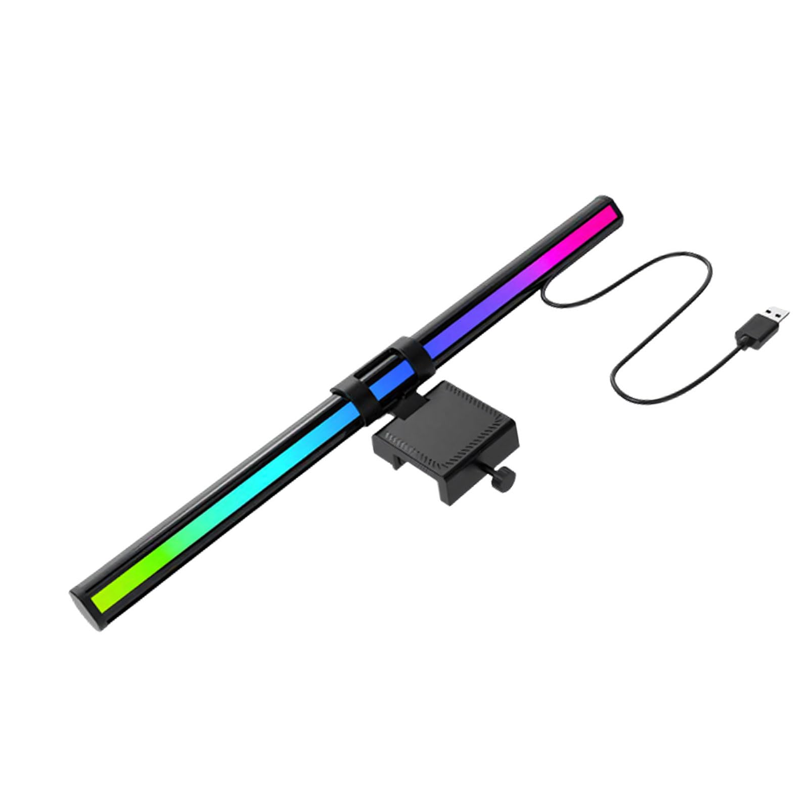 Msioytog Clip on Display Task Light 36cm Touch Sensitive Controls ABS Build Eye Friendly LED for Home Study and Work Space Computer Screen Light