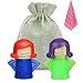3Packs, 2Packs Steam Microwave Cleaners with 1Pack Cleaning Cloth, Easily Cleans the Crud in 7Minutes (Blue & Green)