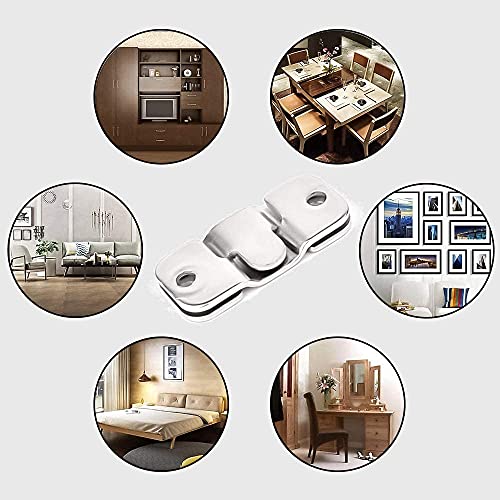 6 works Flush Mount Bracket ,Heavy Duty Interlocking Hang Brackets Furniture Connector - Image 4