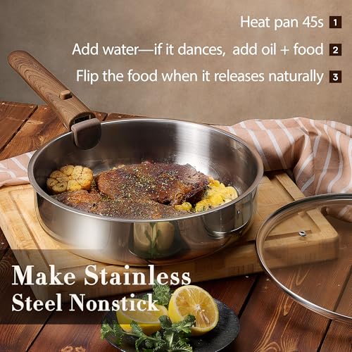 Save 55% on CAROTE 13pc Stainless Steel Cookware Set - Image 5