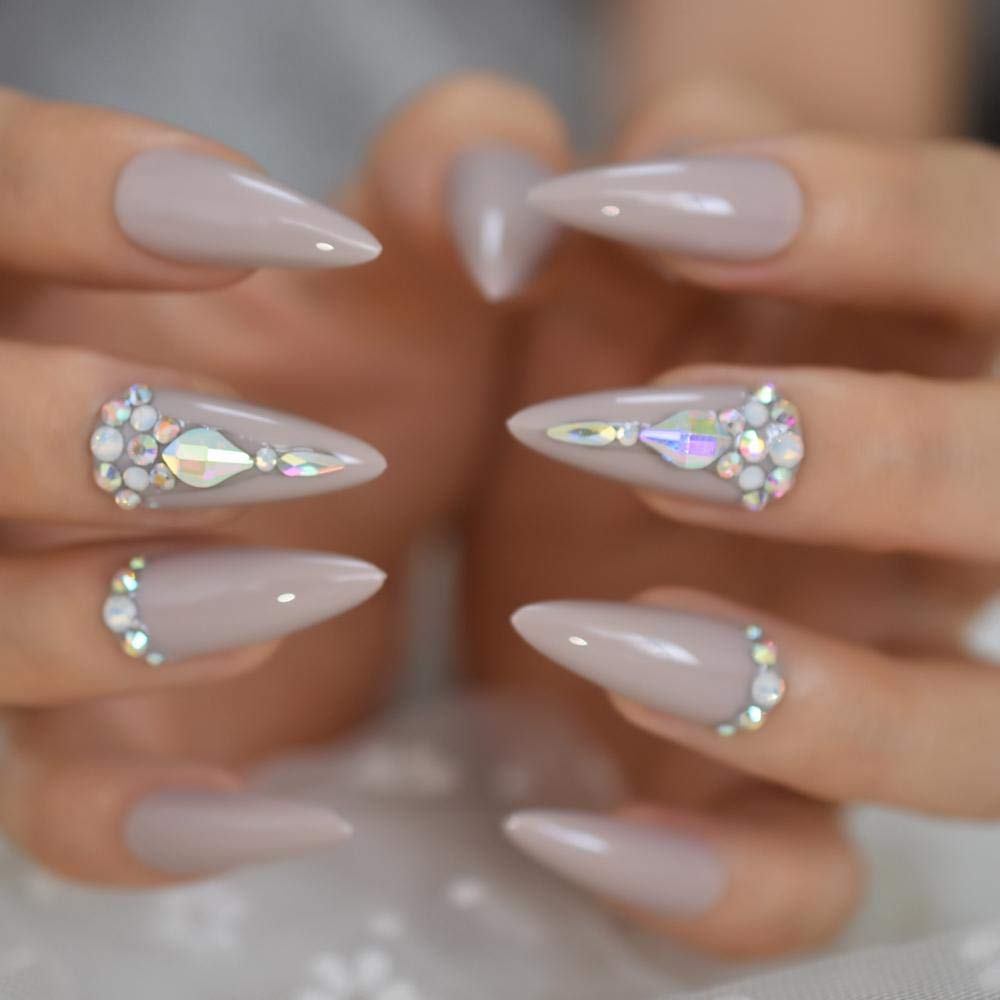 ACiyD Marmor Druck Design Falsche Nägel Rundkopf Kurze Größe Nail Art Mädchen Glänzende Rote Farbe Mode Gefälschte Nägel