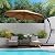 LAUSAINT HOME Outdoor Patio Umbrella with Base Included, 10ft Large Sun Shade Cantilever Umbrella Deluxe Curvy Aluminum Offset Hanging Umbrella with 360° Rotation for Pool, Deck, Lawn (Tan)