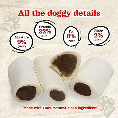 Natural Farm Sweet Potato Filled Bones (3-4 Inch, 6 Pack), Limited Ingredient, Natural Stuffed Dental Dog Bone Treats For Dogs, Made With Real Beef & Sweet Potato #TOP3