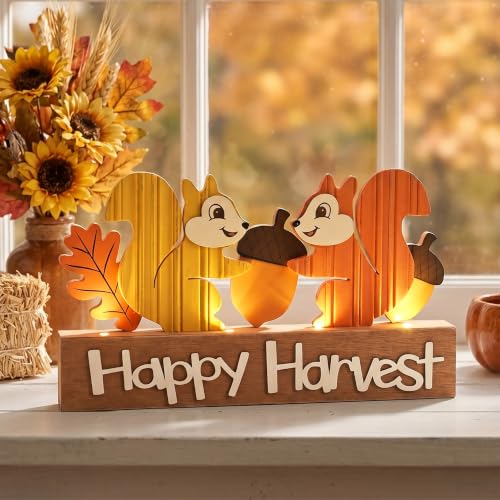Valery Madelyn Fall Decorations for Home with LED Lights, 12 Inch - image 1