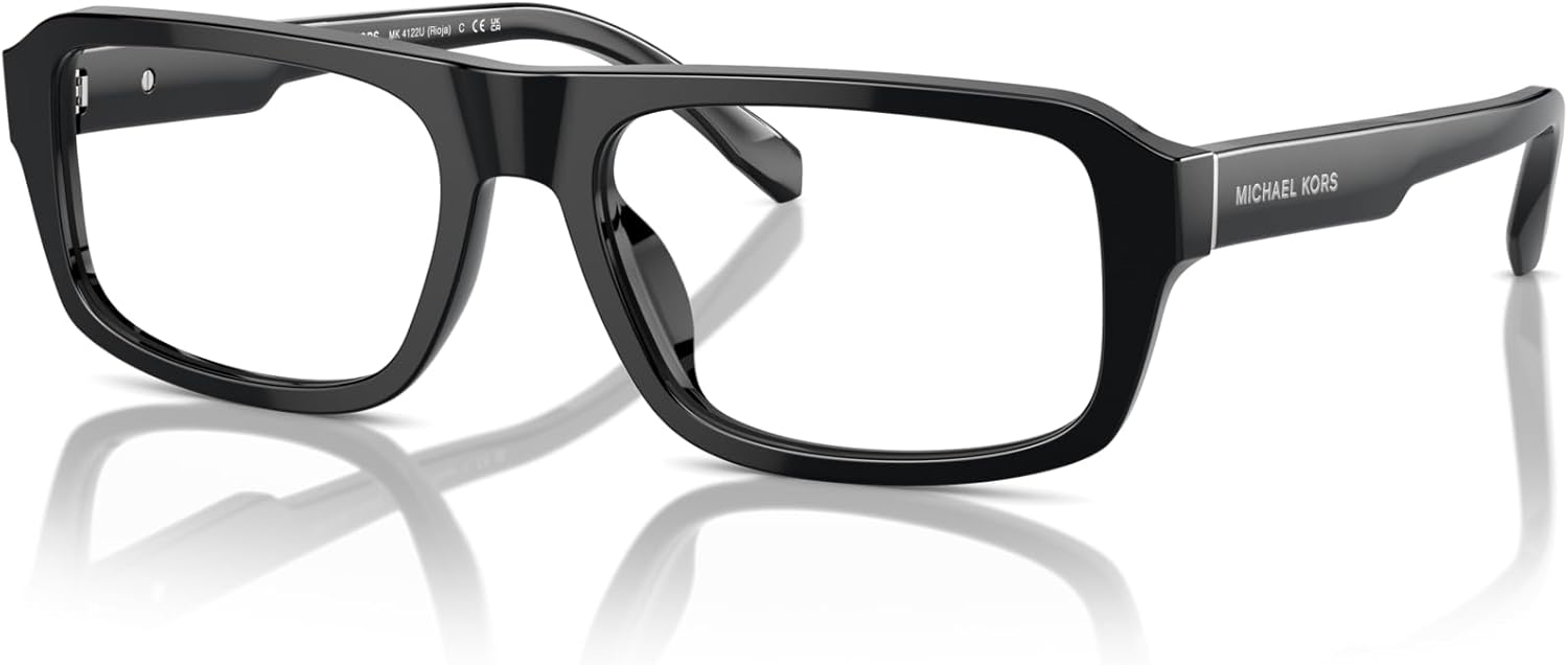 Michael Kors mens Mk4122u Rioja Universal Fit Rectangular Prescription Eyewear Frames