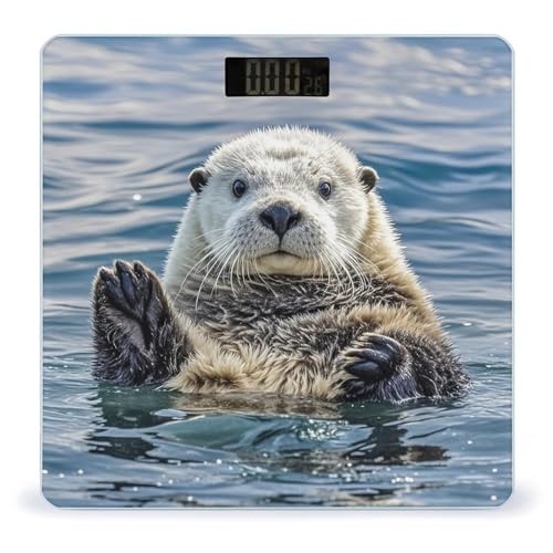 Báscula digital de baño Sea Otter con vidrio templado miniatura 1
