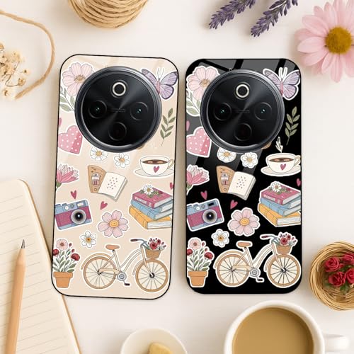 Image of COLORflow Back Cover Compatible with Vivo T4 5G / Y300 Pro 5G / iQOO Z10 5G | Pastel Dreams Collection Customized | Shockproof TPU Bumper with Camera Protection Back Cover