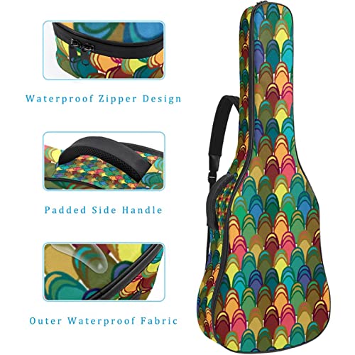 Housse de transport étanche pour guitare avec bandoulière réglable Motif camouflage Rose/rouge, Multicolore 05, 42.9×16… - Les Beatles, Paul McCartney, John Lennon, RIngo Starr, George Harrison Housse de transport étanche pour guitare avec bandoulière réglable Motif camouflage Rose/rouge, Multicolore 05, 42.9x16… – Image 5