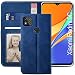 Produktbild YATWIN Handyhülle Kompatibel mit Xiaomi Redmi 9C Hülle, Klapphülle Xiaomi Redmi 9C Premium Leder Brieftasche Schutzhülle [Kartenfach] [Magnet] [Stand] Handytasche Case für Redmi 9C Case, Blau