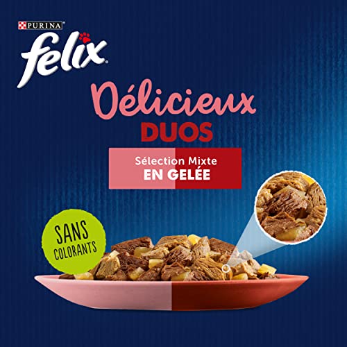 Felix Leckere Duos in Gelee, gemischte Auswahl, 24 x 85 g, alle Größen
