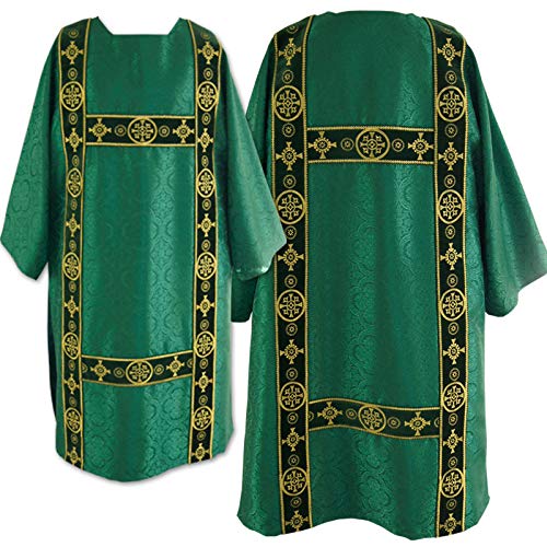 Vestment -Gothic style Dalmatic - embroidered velvet belts