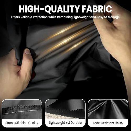 Image of Robustt Bike Cover for Dust with UV Protection, Universal Fit (125cc to 150cc), Water Resistant & All Weather Protection with Two Wheeler Cover | Keeps Bike Cool | Perfect Bike Body Cover