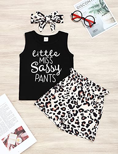 Image of Hipea Toddler Baby Girl Outfits Flower Tops Sleeveless Vest Shorts Headband Summer Clothes Set