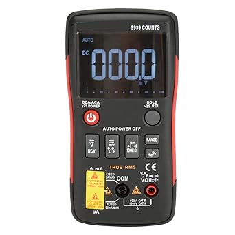 ANENG AN301 1999 Digital Multimeter Counter Meter Auto Range Voltage Tester AC/DC (Black)