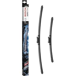 Escobillas Audi A3 Bosch Aerotwin A555S, limpiaparabrisas, longitud: 600 mm/400 mm, juego para parabrisas, negro (para Audi, Seat, Skoda en Volkswagen)