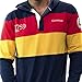 GUINNESS Navy Panelled Hooded Rugby Jersey,Navy / Red / Yellow,XX-Large