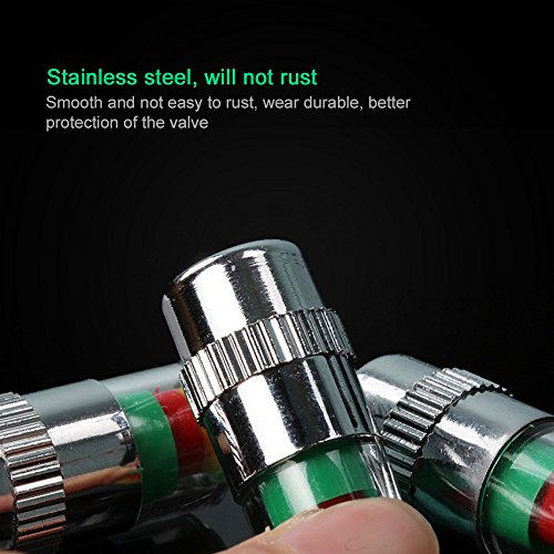 Sangmei Tampas das válvulas do sensor de alerta do sensor de alerta do medidor de pneu do carro 4PCS