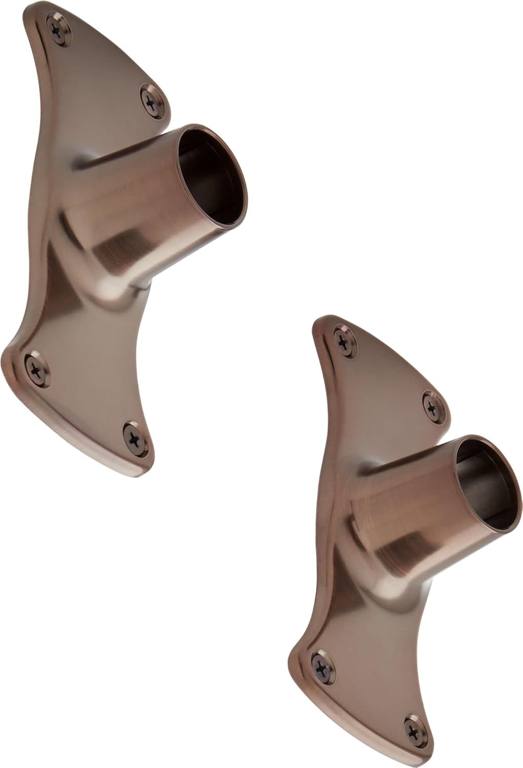 Signature Hardware 466831 Jumbo Shower Rod Flanges - Set of 2