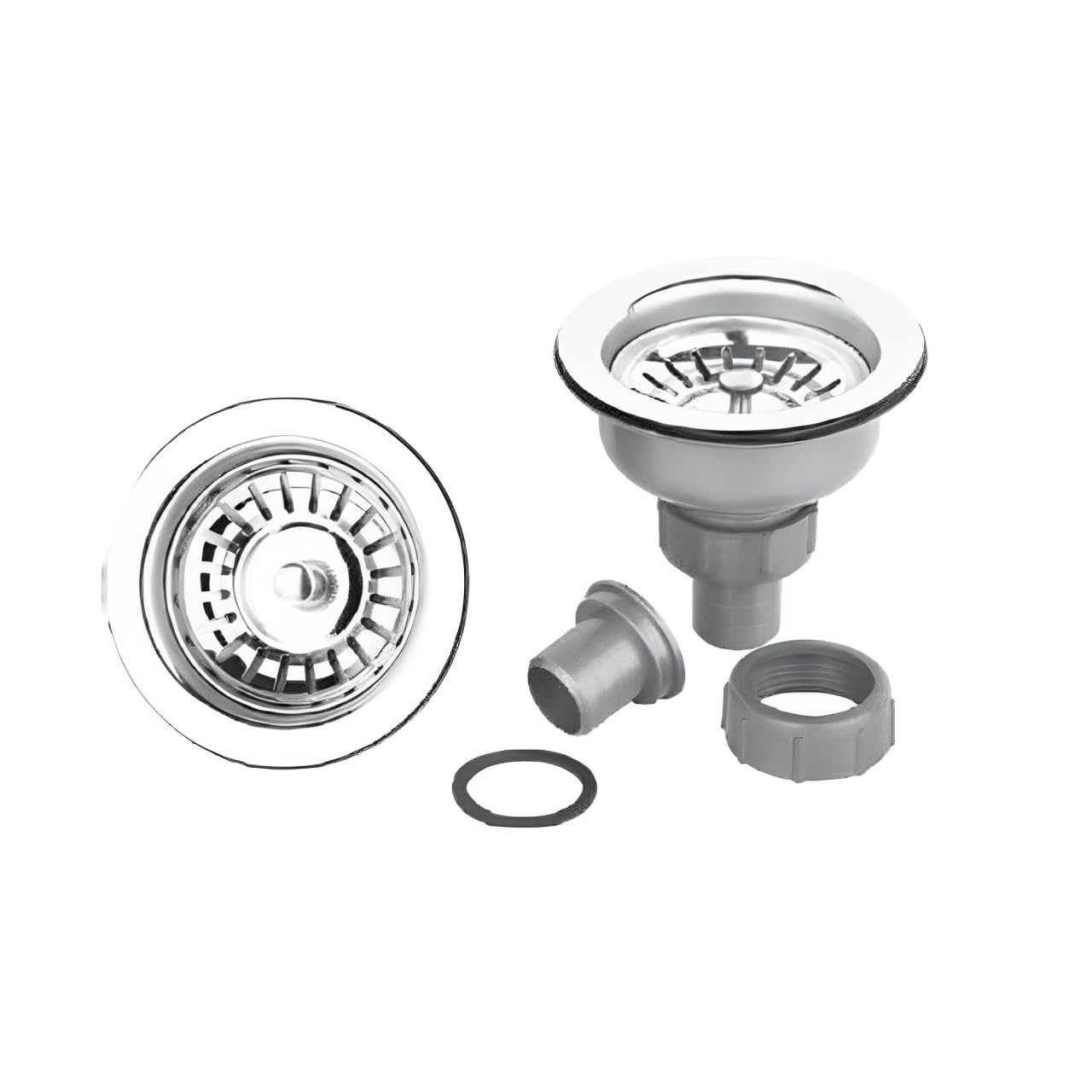 Fregadero 2 Seno Acero Inox 80x44 | Negro Antracita | Encastrar - Modelo Dublin- Tratamiento PVD