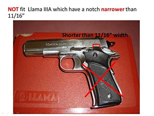 New! Grips Compatible With Llama 380 Acp, Checkering With Finger Groove Hardwood, Thai Handmade #TOP6