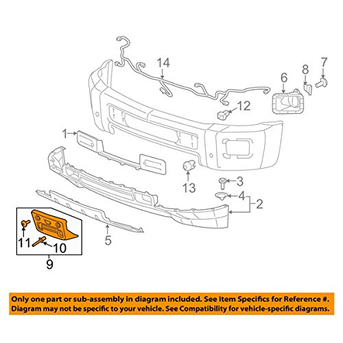 Soporte De Matrícula Frontal Compatible Con Chevy Silverado 2500 HD