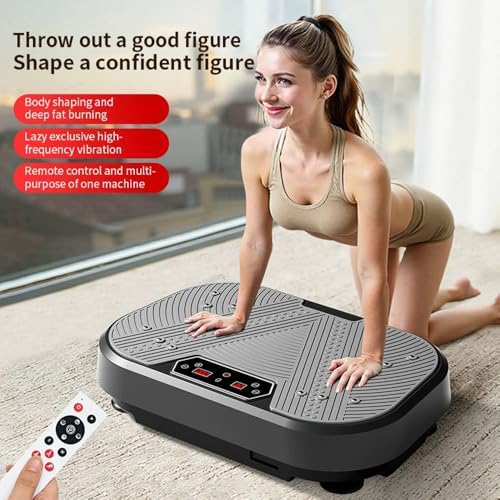 Plataforma vibratoria para ejercicio y pérdida de peso, equipo de fitness para gimnasio deportivo, quemador de grasa con 99 velocidades ajustables miniatura 2