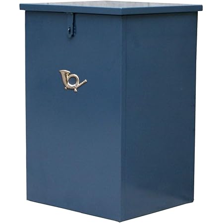 Amazon Co Jp 宅配ストッカー 完成品 宅配ポスト 郵便ポスト 宅配ボックス 玄関 エクステリア 鍵付き 印鑑ケース付き アジャスター おしゃれ アンティーク 北欧 パリ ゆうパック 一人暮らし グレイッシュブルー Diy 工具 ガーデン