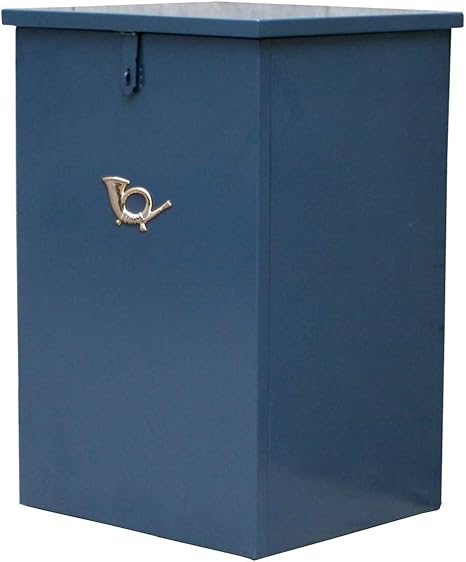 Amazon Co Jp 宅配ストッカー 完成品 宅配ポスト 郵便ポスト 宅配ボックス 玄関 エクステリア 鍵付き 印鑑ケース付き アジャスター おしゃれ アンティーク 北欧 パリ ゆうパック 一人暮らし グレイッシュブルー Diy 工具 ガーデン