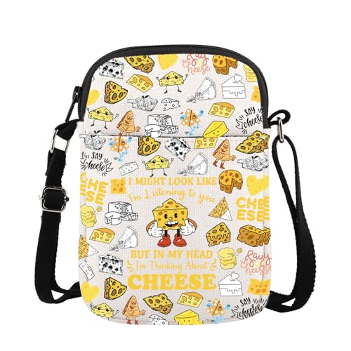 Lywjyb Birdgot Cheese Inspired Crossbody Bag Cheese Lover Gift Sweet Food Lover Gift Foodie Gift