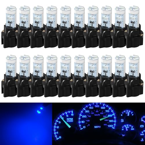 20 Pzas Luz LED T5 para Tablero con Socket Giro Azul miniatura 1