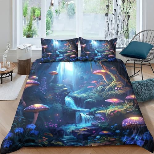 Housse de couette 3D imprimée en microfibre inaltérable pour lit King - 4