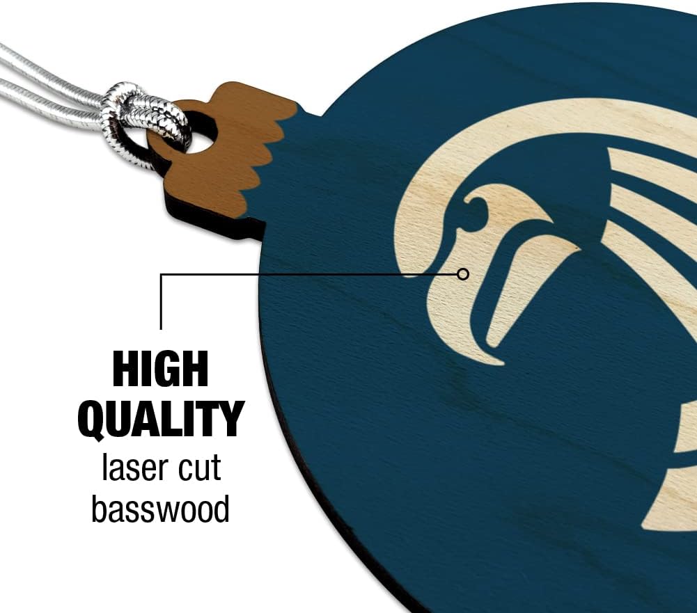 GRAPHICS & MORE Salve Regina University Primary Logo Wood Christmas Tree Holiday Ornament - Image 3