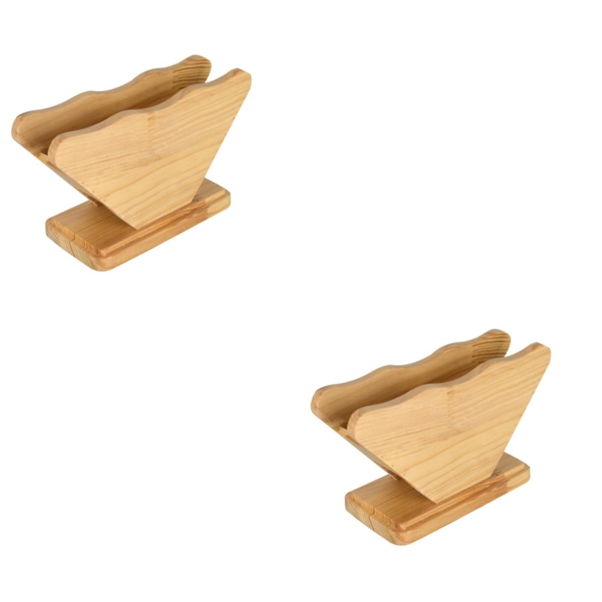 Alipis 2 Pz portafiltro per contenitore di stoccaggio del filtro di salviette di carta porta carta da filtro di di bambù Di legno