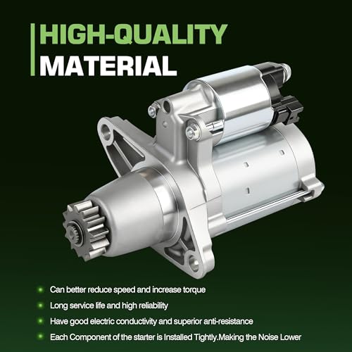Nuevo motor de arranque compatible con Toyota Camry 2002-2017, Sienna 2004-16, Highlander 2004-19, RAV4 2006-18, Solara 2002-08, Avalon 2005-18, Lexus RX330 RX350 ES330 ES350 NX200t miniatura 5