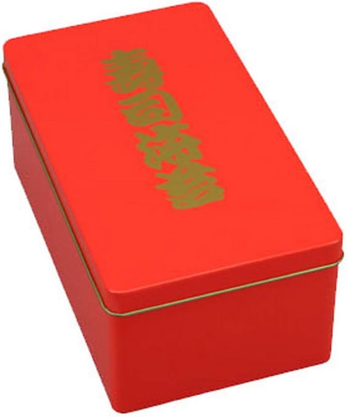 JapanBargain, Sushi Nori Kan Japanese Seaweed Container for Sushi Chef Japanese Restaurant, 8-1/2"x5", Half Sheet, Red Color, Made in Japan