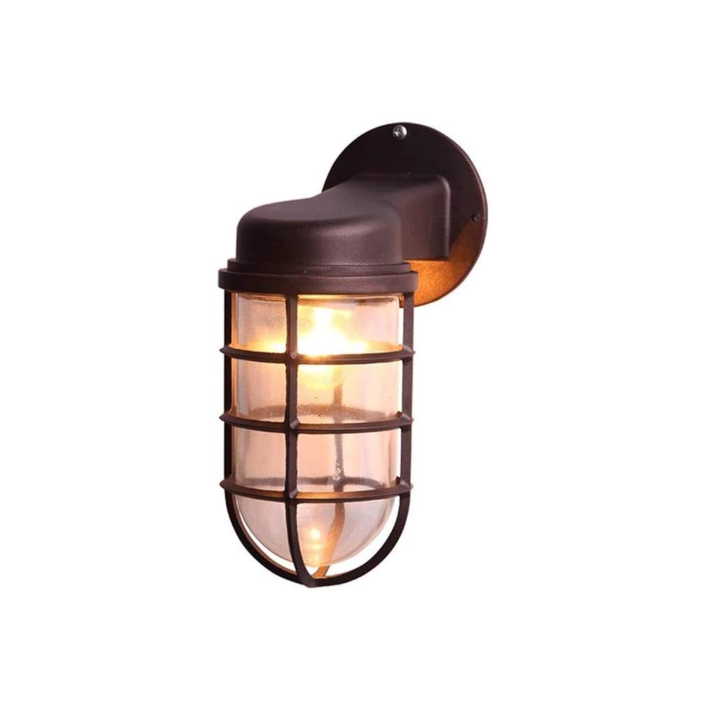 Lumière murale étanche extérieure en aluminium robuste avec diffuseur verre