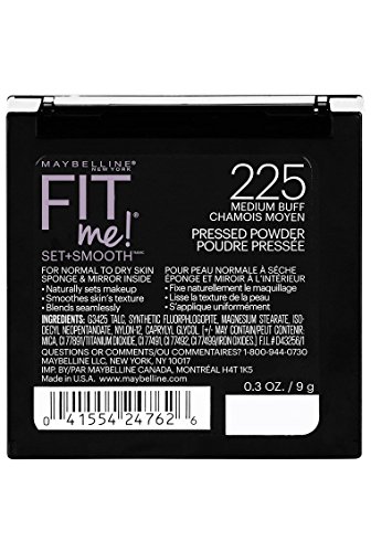 Image of Maybelline New York Fit Me Set + Natural Smooth Powder Makeup, Medium Buff,Dry; Normal Skin 0.3 Oz,51.6 Gram, Beige