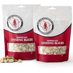 Dairyland American Ginseng Slices - 16 oz Pack Wisconsin Ginseng Slices – Certified Something Special from Wisconsin - Non-GMO, Gluten Free Sliced Root - Herbal Supplement in Soup, Tea, Congee