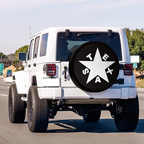 Image of Texas De Zavala Flag Spare Tire Cover Wheel Tire Cover Fit Trailer, RV, SUV and Many Vehicle 13inch