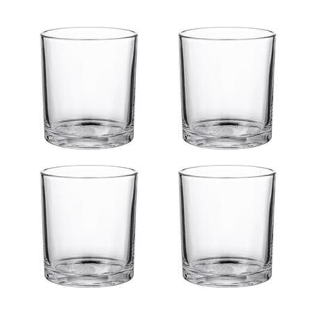CTRLZS 4pcs Transparent Glass Beer Cups for Bar KTV Cups